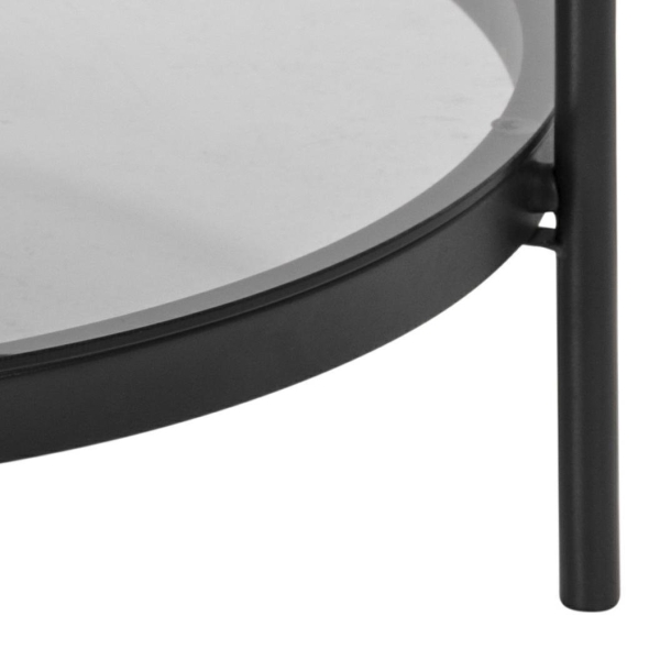 Stolik Bayonne Glass/black - ACTONA