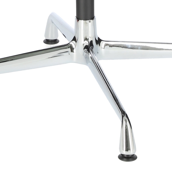Fotel konf. CH1081T,czarna skóra ,chrom - D2 DESIGN