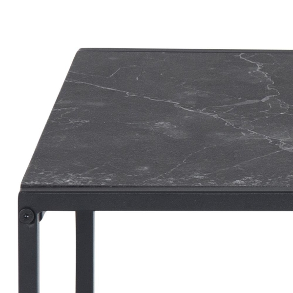 Zestaw stolików Infinity black 50x50 - Intesi