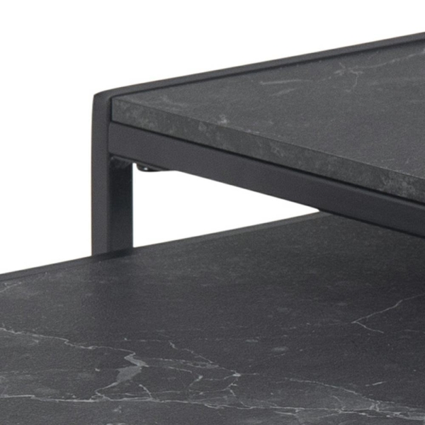 Zestaw stolików Infinity black 50x50 - Intesi