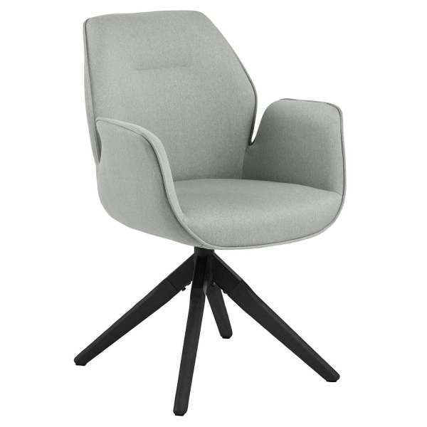 Krzesło obrotowe Aura light grey /blackauto return - ACTONA