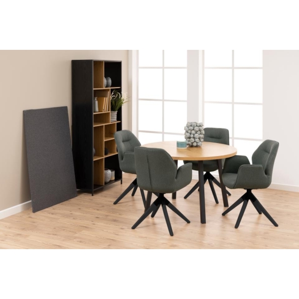 Krzesło obrotowe Aura dark grey /black auto return - ACTONA