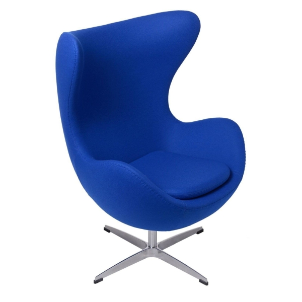 Fotel Jajo niebieski ciemny kaszmir 118 Premium - D2 DESIGN