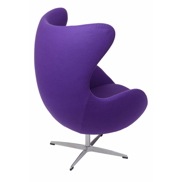 Fotel Jajo fioletowy kaszmir 4 Premium - D2 DESIGN