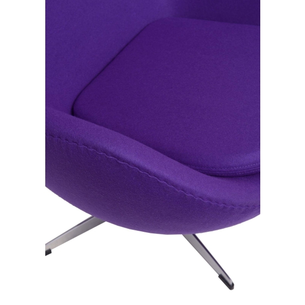 Fotel Jajo fioletowy kaszmir 4 Premium - D2 DESIGN