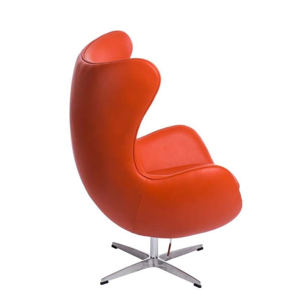 Fotel Jajo pomarańczowa skóra 67 Premium - D2 DESIGN
