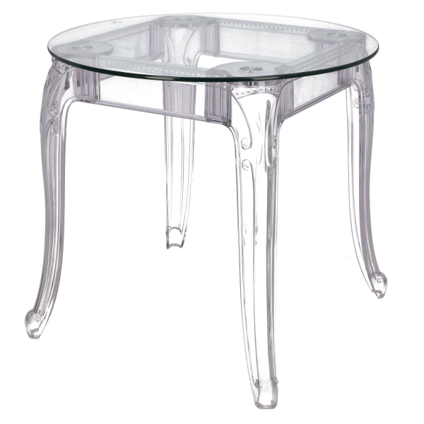 Stół Ghost 80cm transparentny - Intesi
