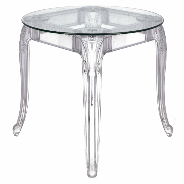 Stół Ghost 80cm transparentny - Intesi