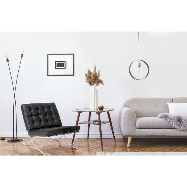 Fotel BA1 skóra naturalna czarna - D2 DESIGN