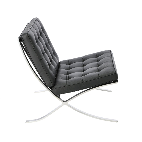 Fotel BA1 skóra naturalna czarna - D2 DESIGN