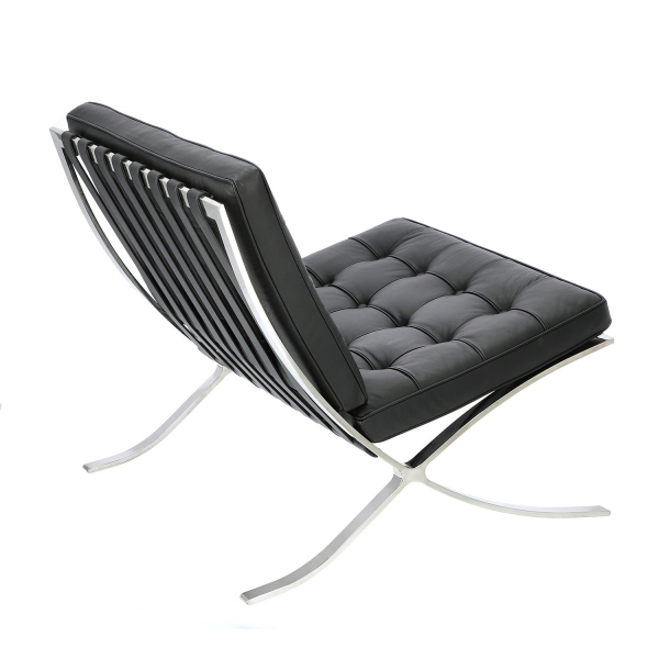 Fotel BA1 skóra naturalna czarna - D2 DESIGN