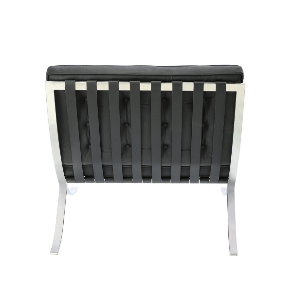 Fotel BA1 skóra naturalna czarna - D2 DESIGN