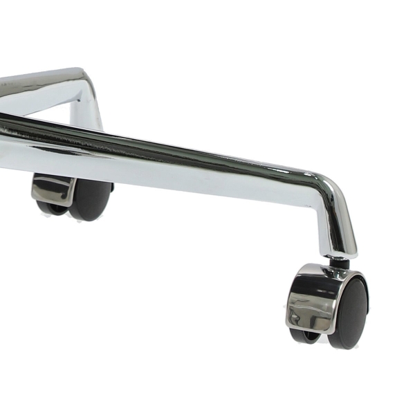 Fotel biurowy CH1171T czarna skóra,chrom - D2 DESIGN