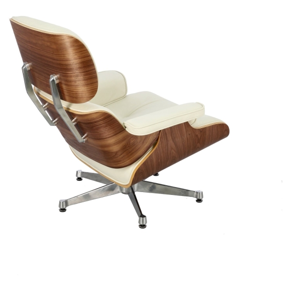 Fotel Vip biały/walnut/srebrna baza TP - D2 DESIGN