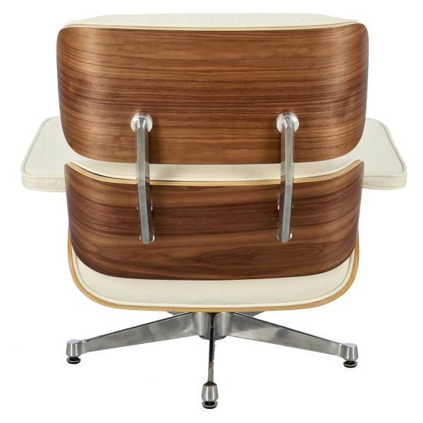 Fotel Vip biały/walnut/srebrna baza TP - D2 DESIGN