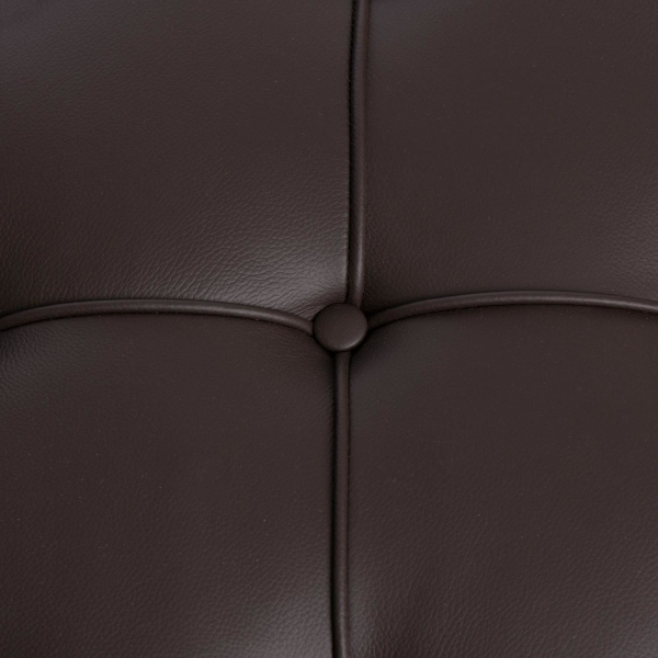 Fotel BA1 skóra naturalna brązowa - D2 DESIGN