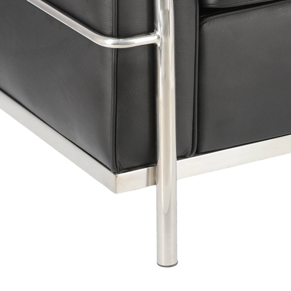 Fotel Kubik czarna skóra TP - D2 DESIGN