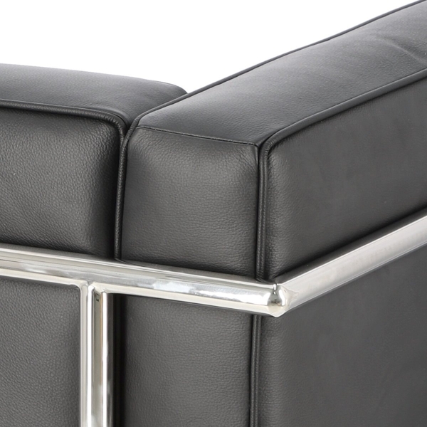 Fotel Kubik czarna skóra TP - D2 DESIGN
