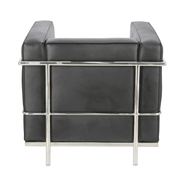 Fotel Kubik czarna skóra TP - D2 DESIGN