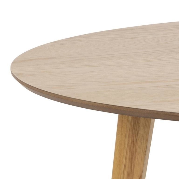 Stół do jadalni Actona Roxby okrągły 140 cm naturalny, nierozkładany