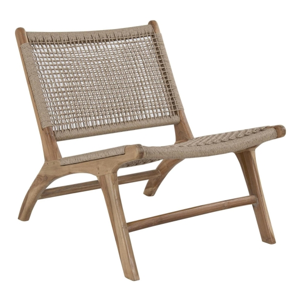 Fotel Derby teakowy technorattan - House Nordic