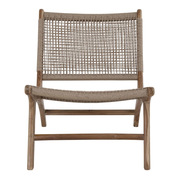 Fotel Derby teakowy technorattan - House Nordic
