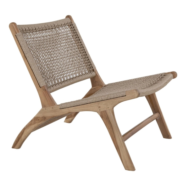 Fotel Derby teakowy technorattan - House Nordic
