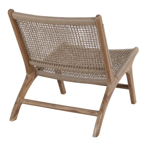 Fotel Derby teakowy technorattan - House Nordic
