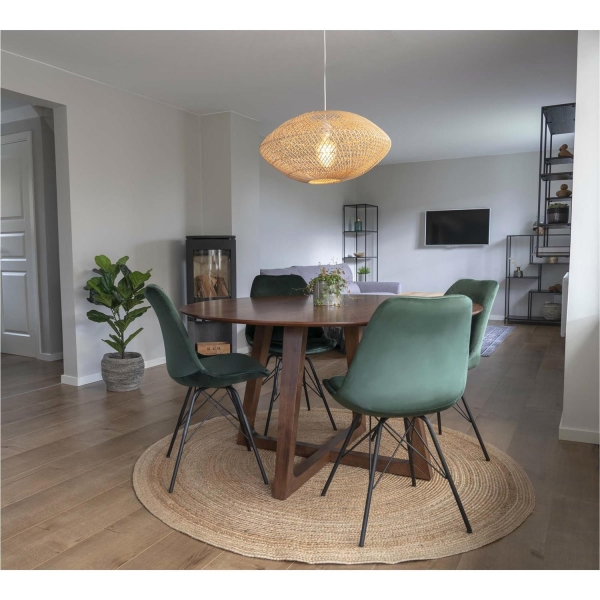 Krzesło Oslo Velvet zielone ciemne - House Nordic