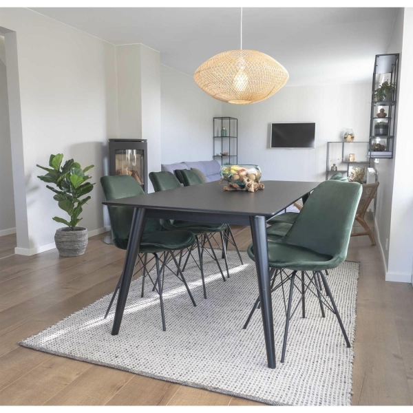 Krzesło Oslo Velvet zielone ciemne - House Nordic