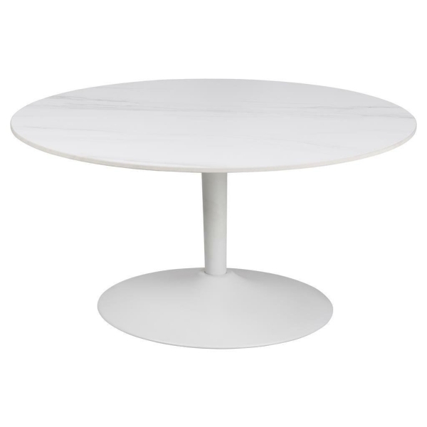 Stolik kawowy 60cm Malta biały - ACTONA
