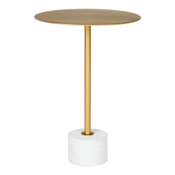 Stolik kawowy Lecco 41cm złoty - House Nordic