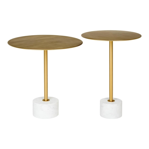 Stolik kawowy Lecco 41cm złoty - House Nordic