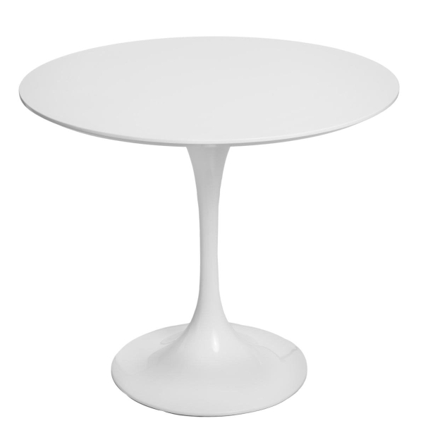 Stół Fiber o90 biały MDF - D2 DESIGN