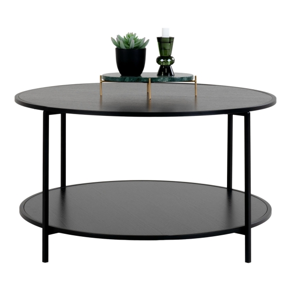 Stolik kawowy Vita czarny 80cm - House Nordic