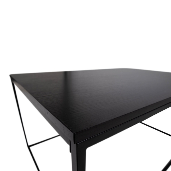 Stolik kawowy Vita czarny 60x90cm - House Nordic
