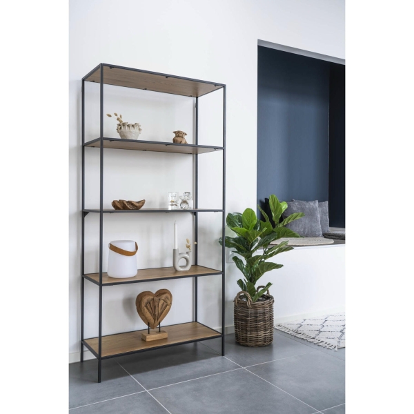 Regał Vita 5 półek dąb naturalny - House Nordic