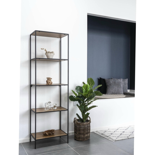 Regał Vita wąski 5 półek dąb naturalny - House Nordic