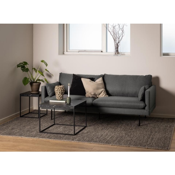 Stolik Barossa 60x60cm czarny marmur - ACTONA