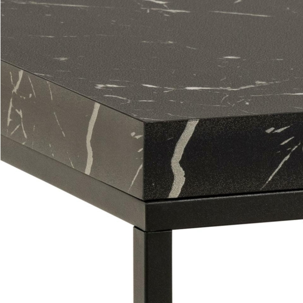 Stolik Barossa 60x60cm czarny marmur - ACTONA