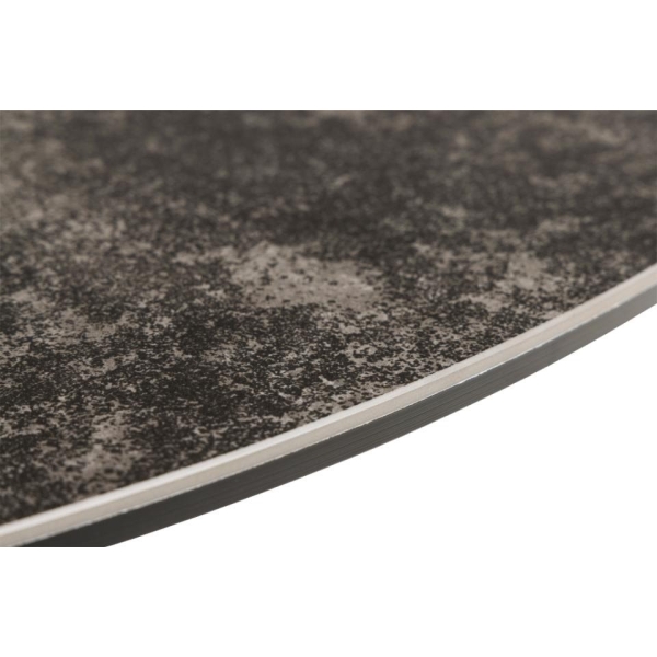 Stół okrągły do jadalni Heaven Lemco Actona ceramiczny brązowy 119 cm