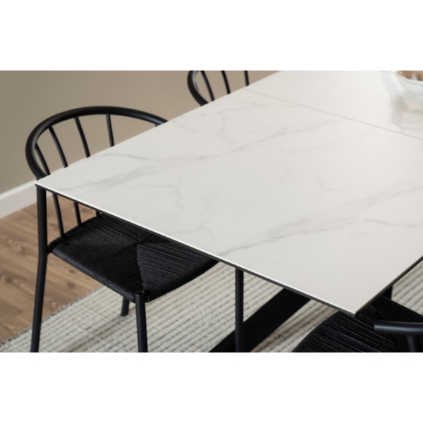 Stół Irwine 168/210x90cm white Akranes - ACTONA