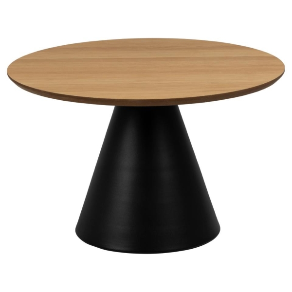 Stolik Soli 65cm dąb/czarny - ACTONA