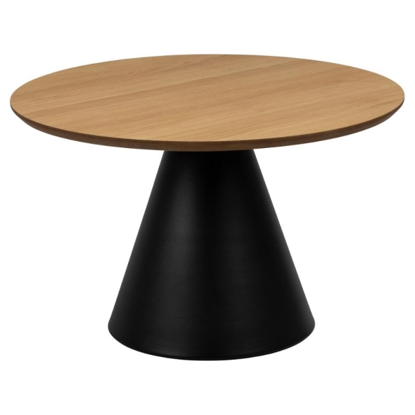 Stolik Soli 65cm dąb/czarny - ACTONA