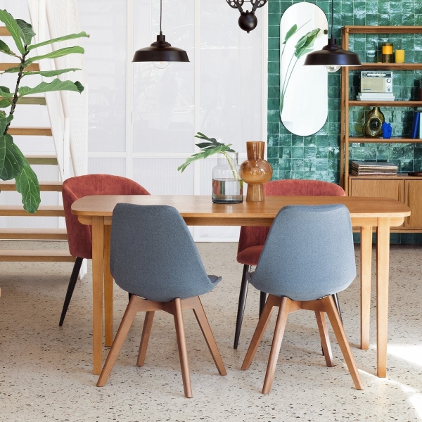 Fotel Celeste terracotta/czarne nogi - Atmosphera