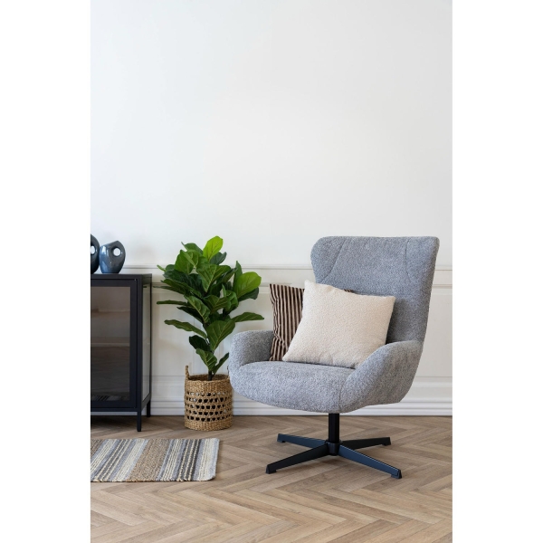 Fotel Bescia szary z funkcją auto return - House Nordic