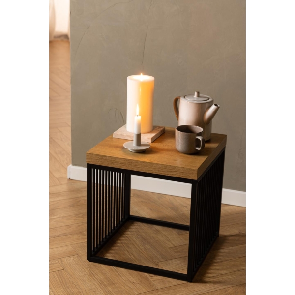 Stolik kawowy Strington 40x40cm dab - ACTONA