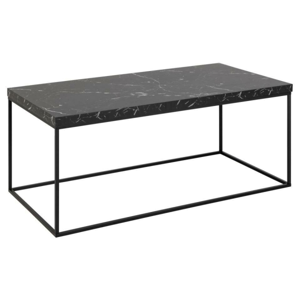 Stolik Barossa 110x55cm czarny marmur - ACTONA
