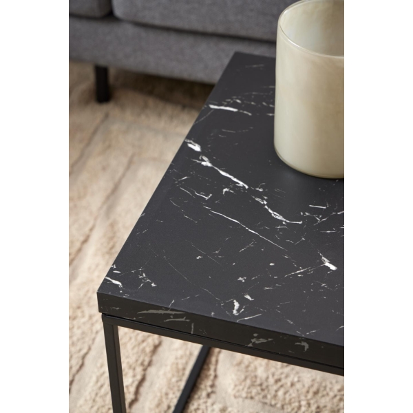 Stolik Barossa 110x55cm czarny marmur - ACTONA