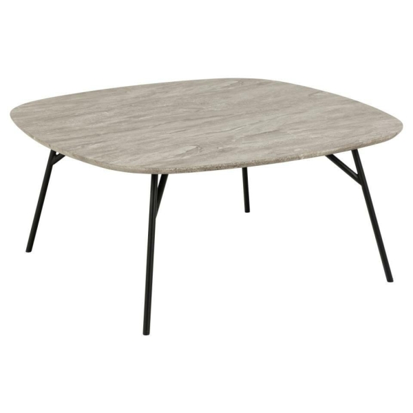 Stolik kawowy Caracas 90x90cm szary marmur - ACTONA